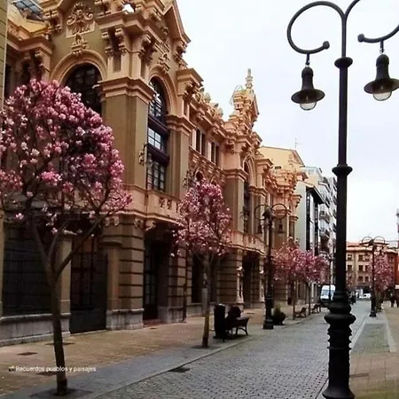 Palacio Valdes, Centro Aviles, Con Parking アパート *