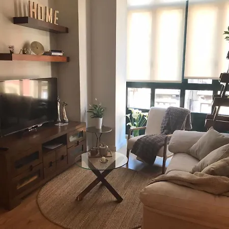 Apartamento Palacio Valdes, Centro Aviles, Con Parking *
